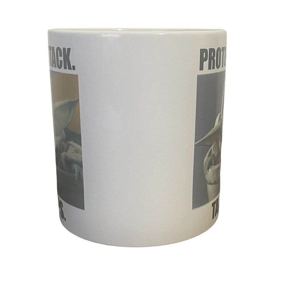 Star Wars Mandalorian Grogu Baby Yoda Mug Protect Attack Take Naps Coffee Cup - Picture 2 of 8